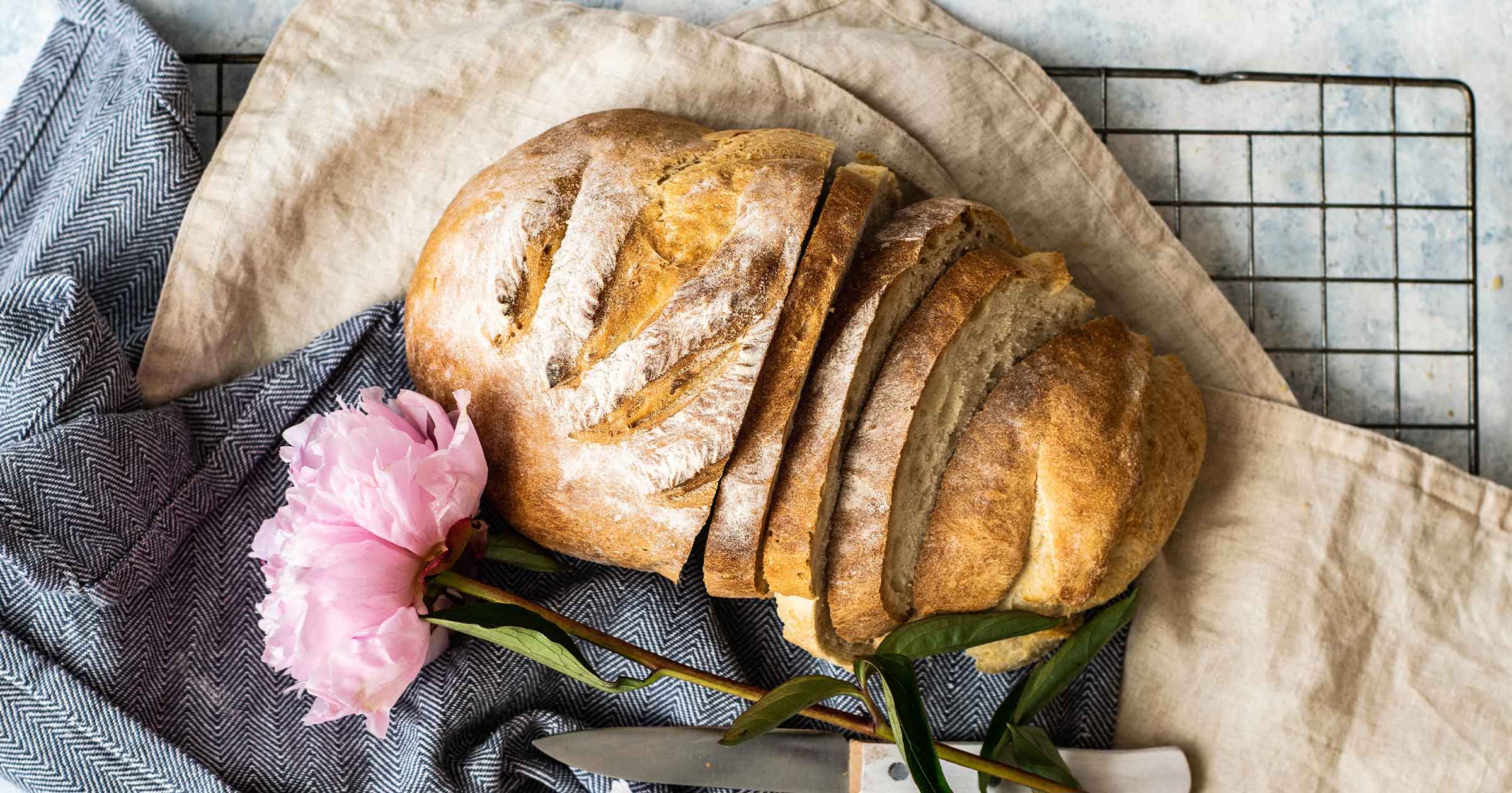 sliced fresh bread